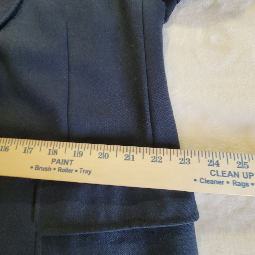 Wentworth Blazer Mens 48R Navy Blue Gold Crest Button 2-Button Sport Coat - Picture 13 of 16